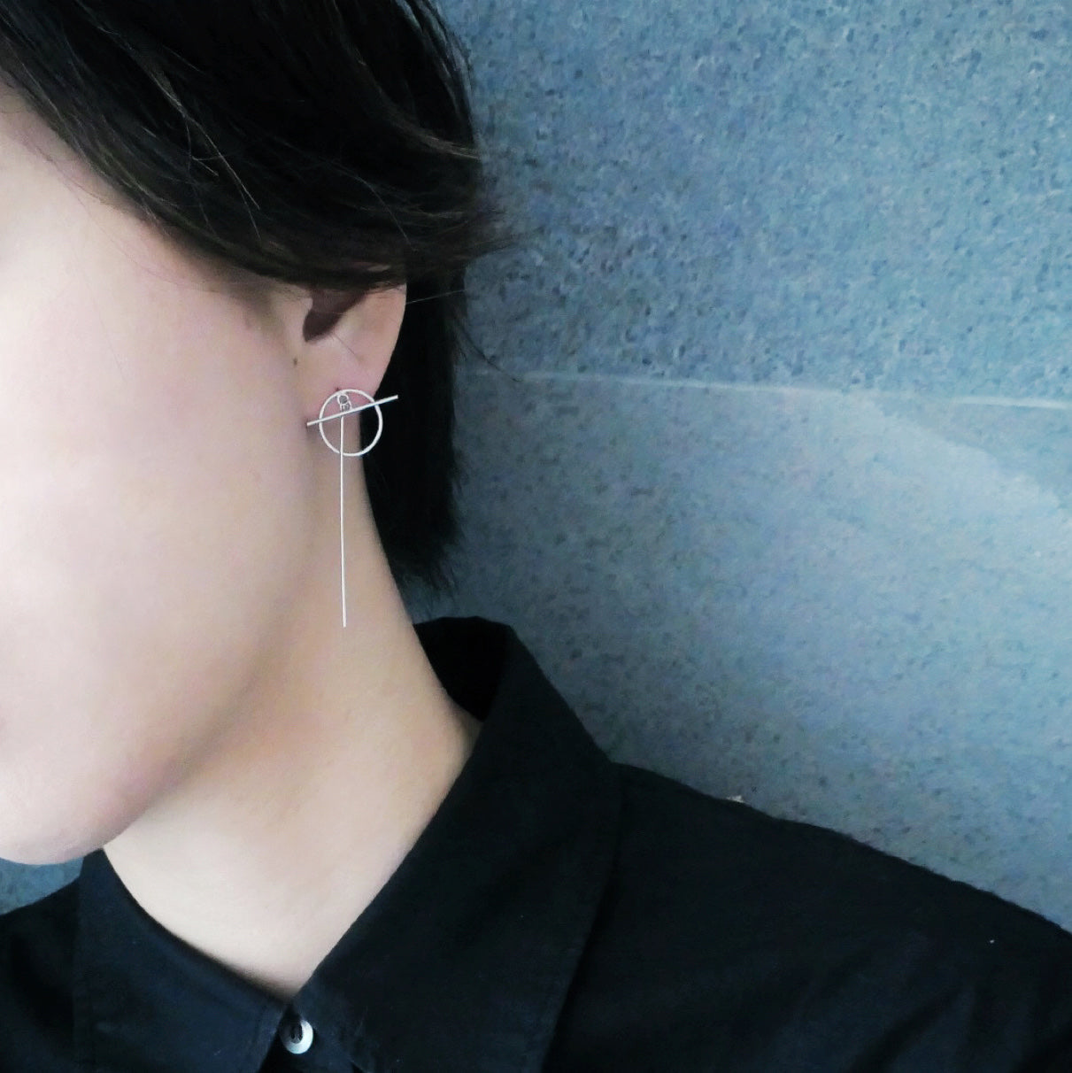 【SE220403】 Sterling Silver Dangle Earrings
