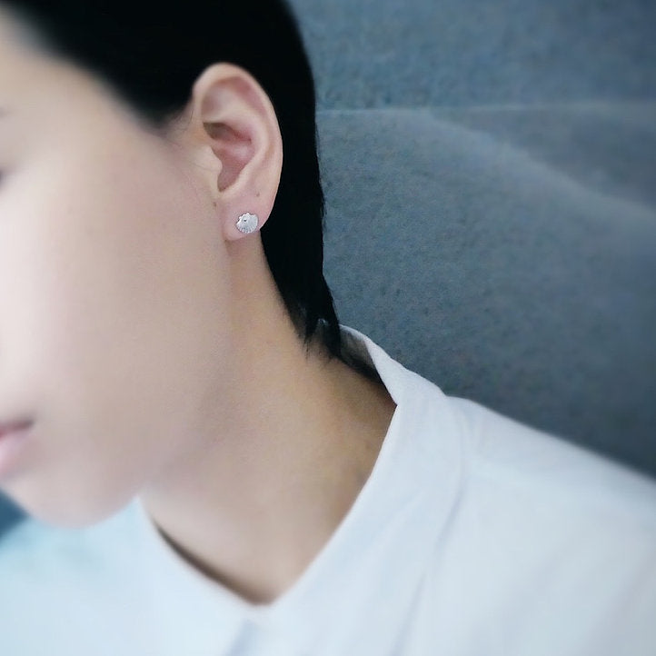 【CS201206】 Sterling Silver Stud Earrings