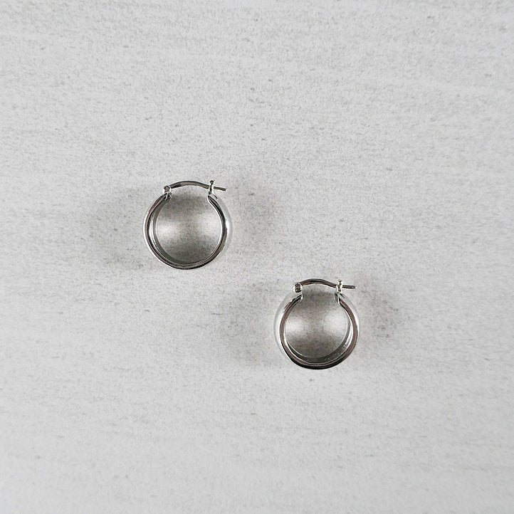 【CS201209】 Sterling Silver Hoop Earrings