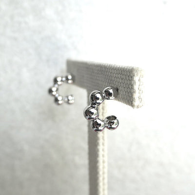 【CS201001】 Sterling Silver Hoop Earrings