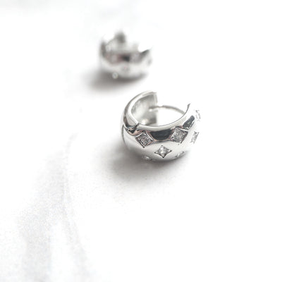 【SE230205】Sterling Silver Hoop Earrings
