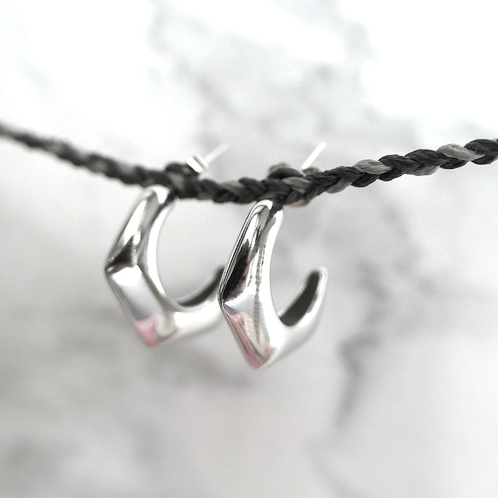 【CS210404】 Sterling Silver Hoop Earrings