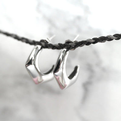 【CS210404】 Sterling Silver Hoop Earrings