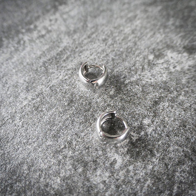 【CS201210】 Sterling Silver Huggie Earrings