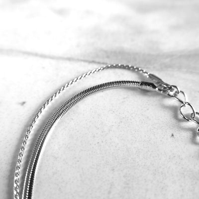 【BR210507】 Sterling Silver Chain Bracelet