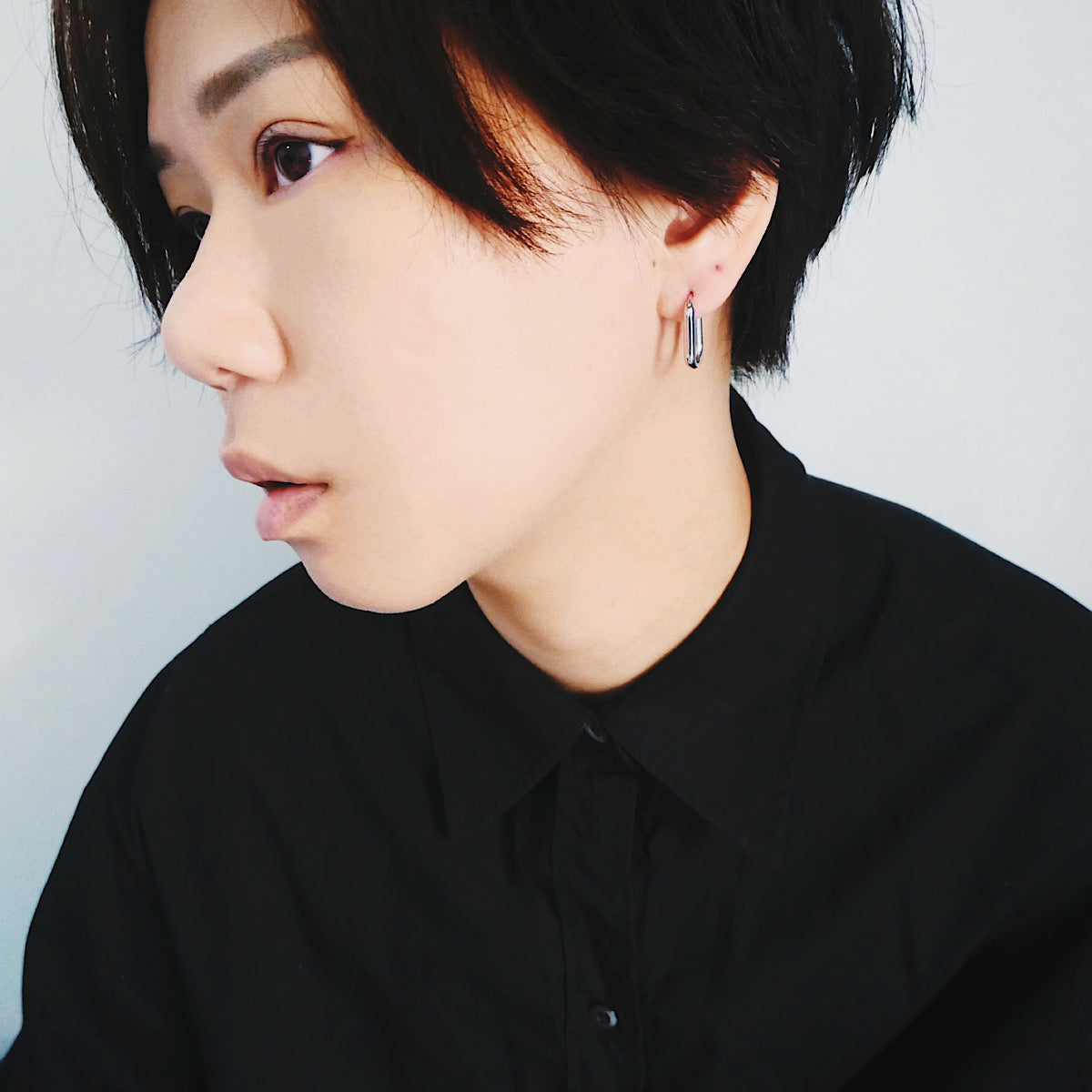 【CS191205】Sterling Silver Hoop Earrings