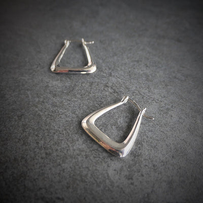 【CS200203】Sterling Silver Hoop Earrings