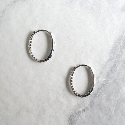 【CS200602】 Sterling Silver Hoop Earrings