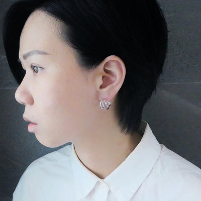 【CS200202】Sterling Silver Hoop Earrings