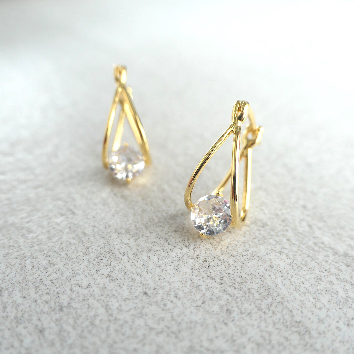 【GE220201】Gold Vermeil Hoop Earrings
