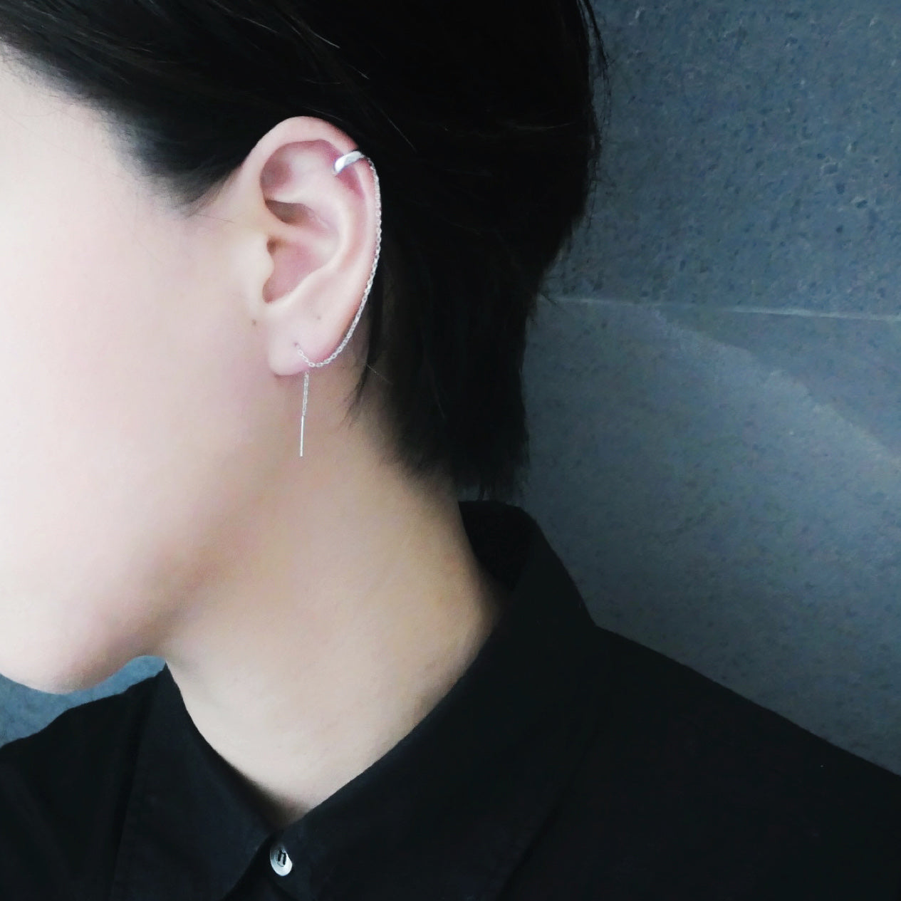 【EC220401】Sterling Silver Ear cuff 