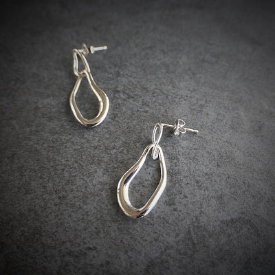 【CS191038】Sterling Silver Dangle Earrings