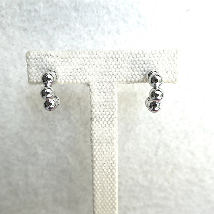 【CS201001】 Sterling Silver Hoop Earrings