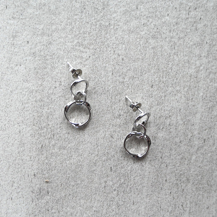 【SE210206】 Sterling Silver Dangle Earrings 