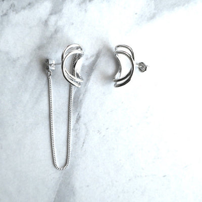 【CS201003】 Sterling Silver Dangle Earrings