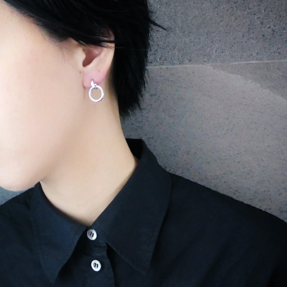 【CS200107】Sterling Silver Dangle Earrings