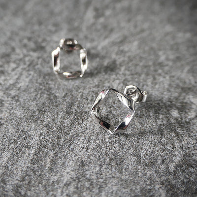 【CS201205】 Sterling Silver Stud Earrings