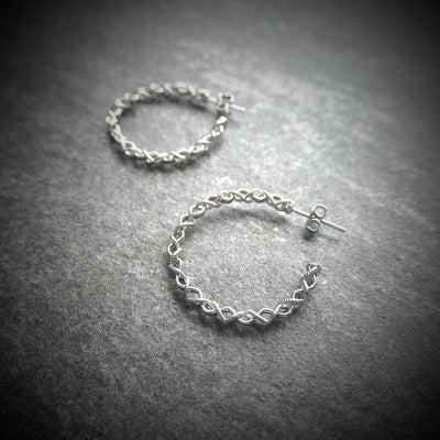 【CS200218】Sterling Silver Hoop Earrings