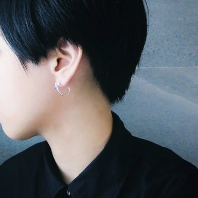 【CS200201】Sterling Silver Hoop Earrings