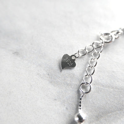 【BR210502】 Sterling Silver Beads Bracelet