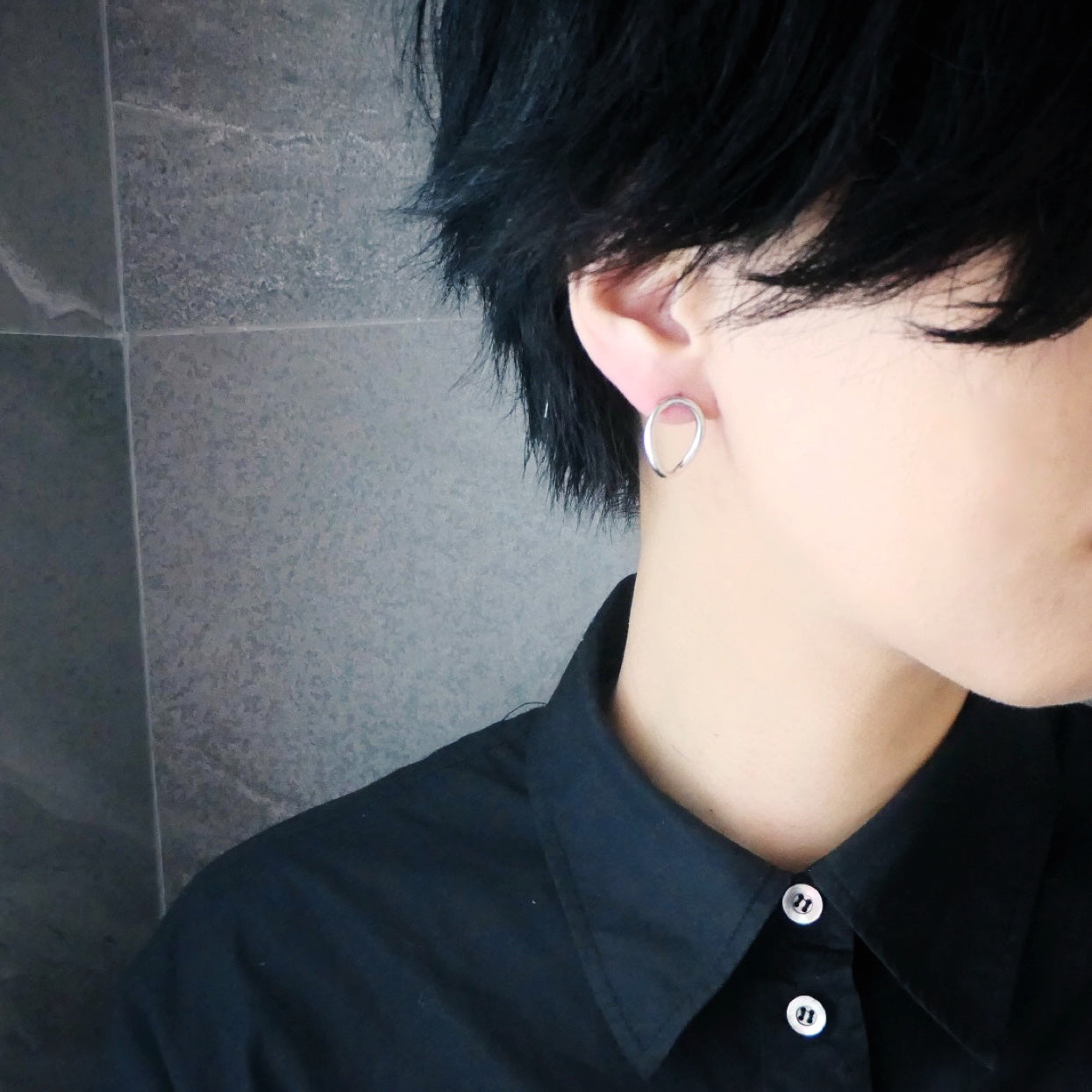 【CS191001】 Sterling Silver Stud Earrings