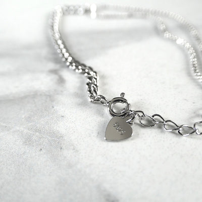 【BR210504】 Sterling Silver Chain Bracelet