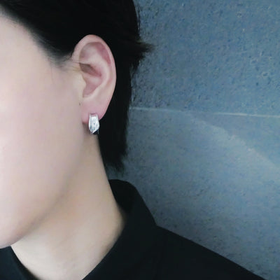 【CS191036】Sterling Silver Hoop Earrings