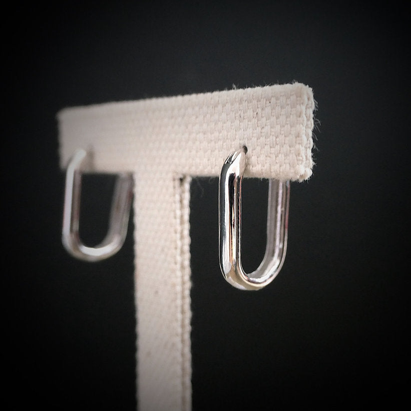 【CS191205】Sterling Silver Hoop Earrings