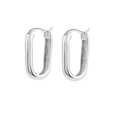 【CS191205】Sterling Silver Hoop Earrings