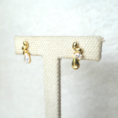 【GE220208】Gold Vermeil Stud Earrings
