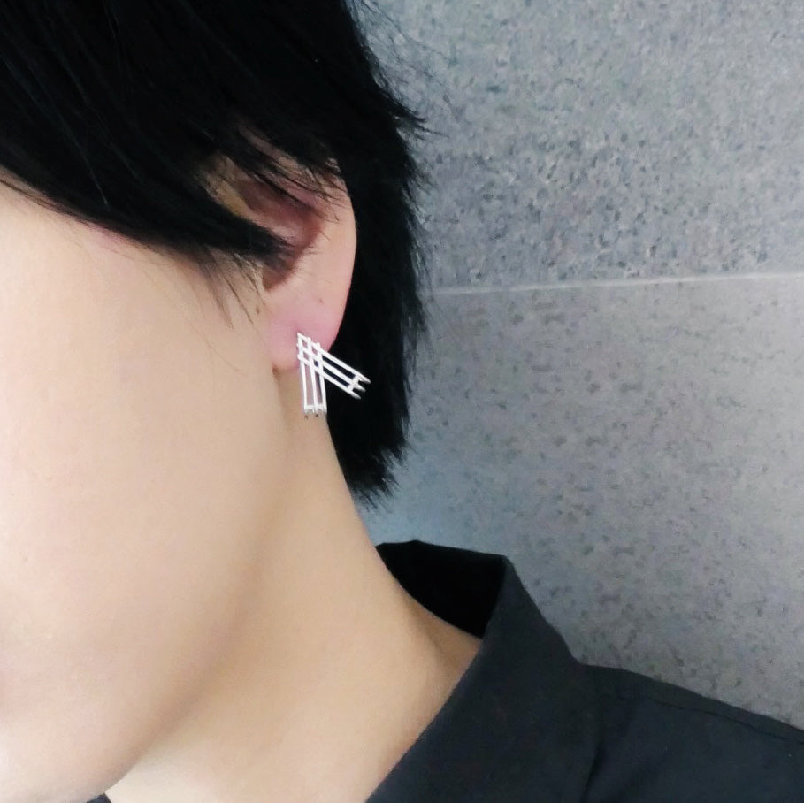 【CS200312】 Sterling Silver Hoop Earrings