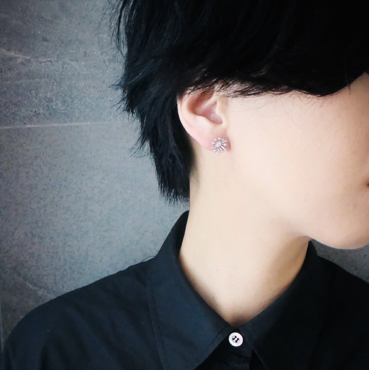 【CS191116】Sterling Silver Stud Earrings