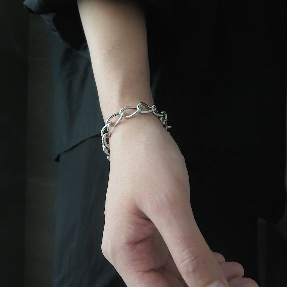 【SB210805】 Sterling Silver Chain Bracelet