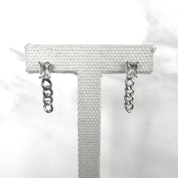 【CS210701】 Sterling Silver Dangle Earrings