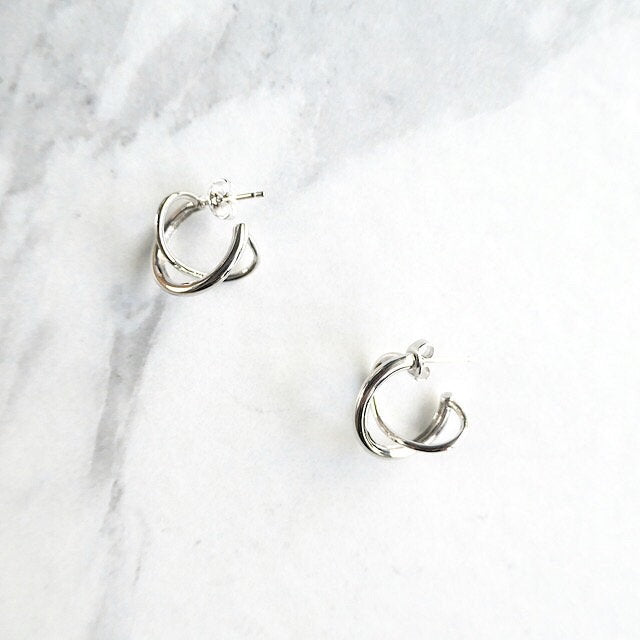 【CS200104】Sterling Silver Hoop Earrings