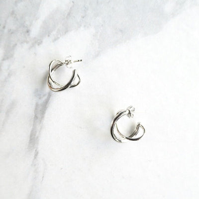 【CS200104】Sterling Silver Hoop Earrings