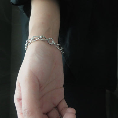 【SB210805】 Sterling Silver Chain Bracelet