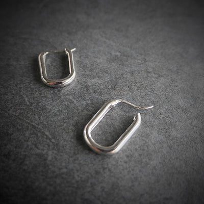 【CS191205】Sterling Silver Hoop Earrings