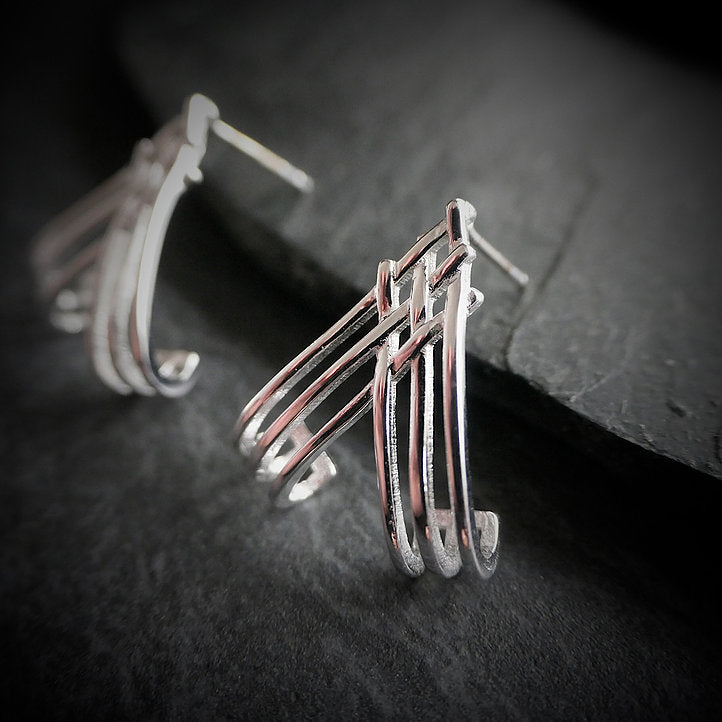 【CS200312】 Sterling Silver Hoop Earrings