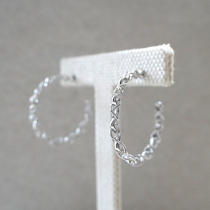 【CS200218】Sterling Silver Hoop Earrings