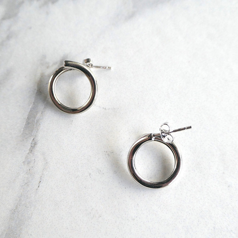 【CS191004】 Sterling Silver Hoop Earrings