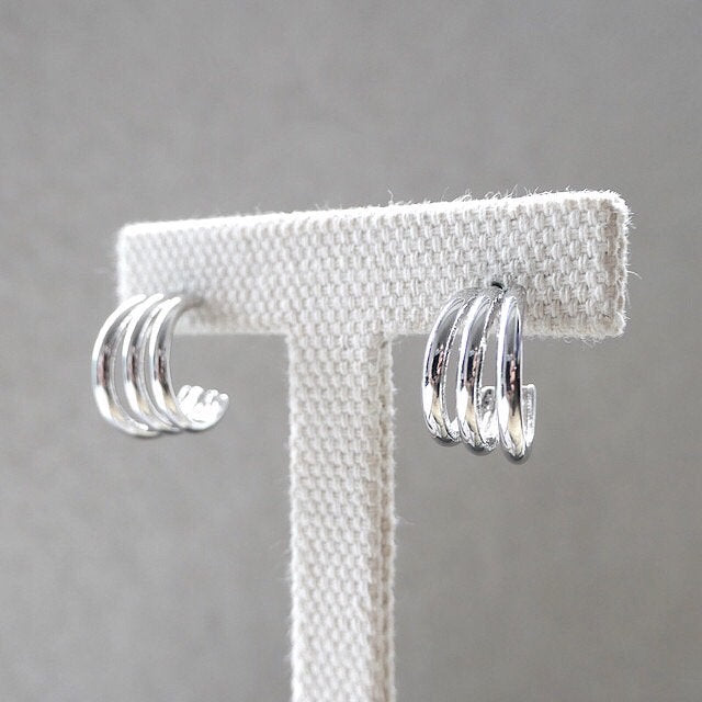 【CS200304】 Sterling Silver Hoop Earrings