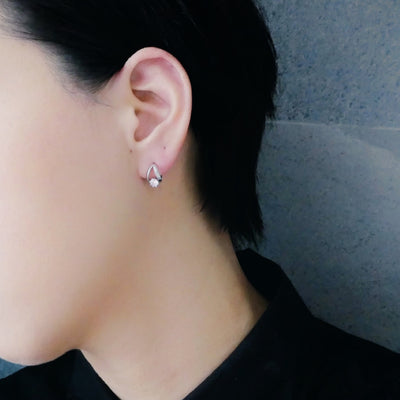 【SE220803】 Sterling Silver Huggie Earrings
