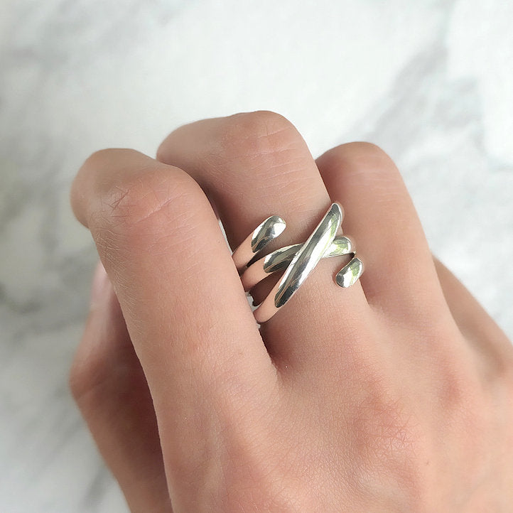 【RN200902】Sterling Silver Ring Free Size