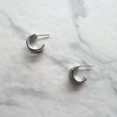 【CS200304】 Sterling Silver Hoop Earrings