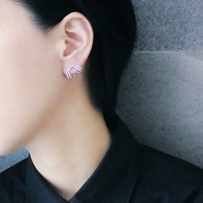 【CS201003】 Sterling Silver Dangle Earrings