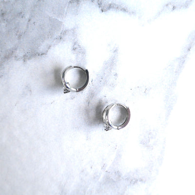 【SE220803】 Sterling Silver Huggie Earrings
