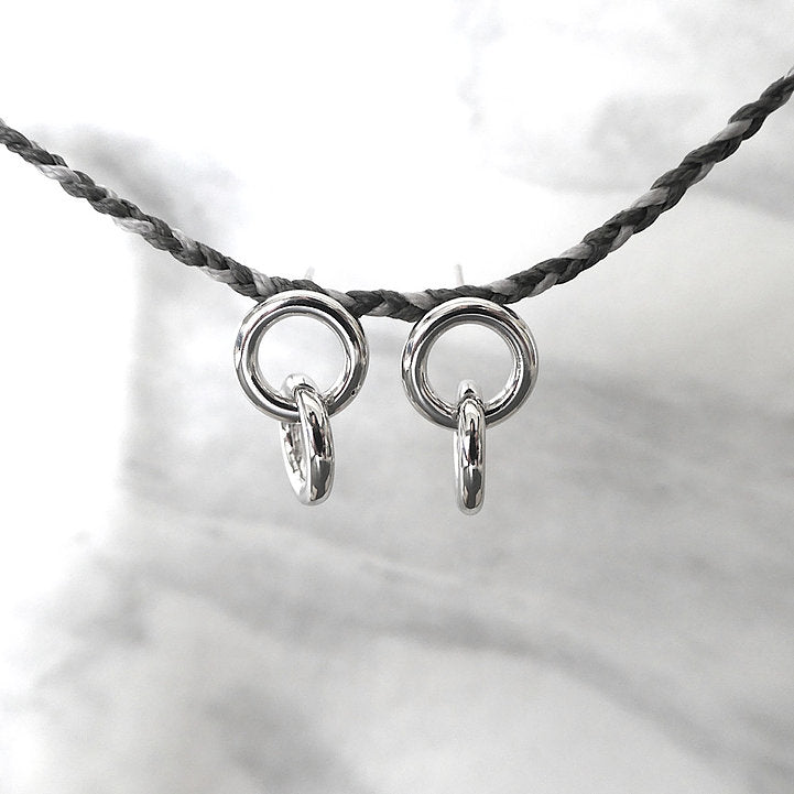 【SE210208】 Sterling Silver Dangle Earrings