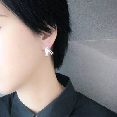 【CS200312】 Sterling Silver Hoop Earrings