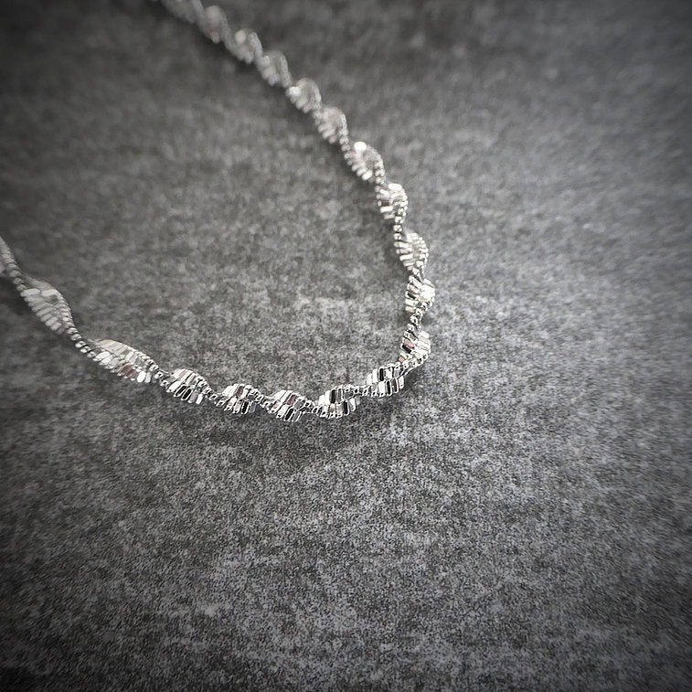 【BR210503】 Sterling Silver Chain Bracelet